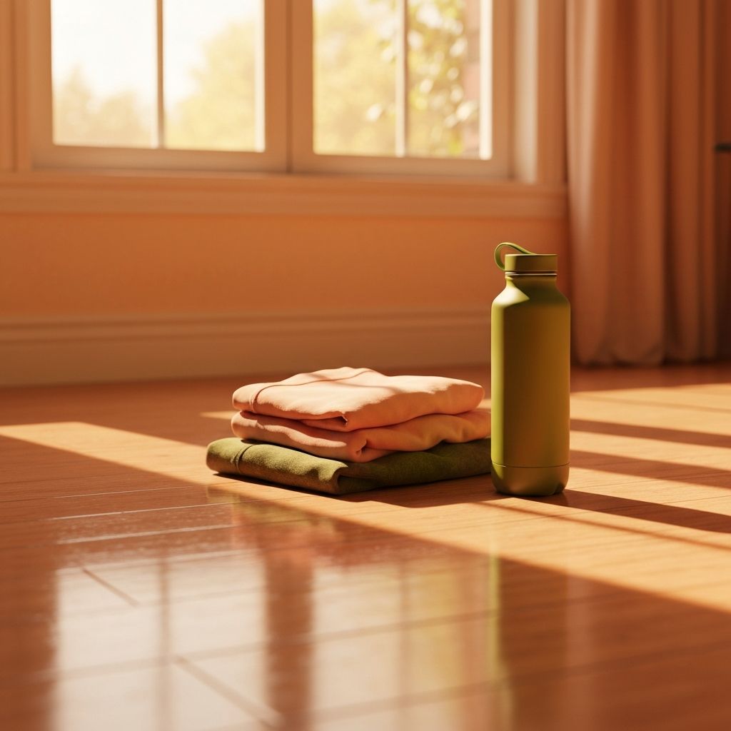 Morning light scene showing consistency in routine setup with organized items